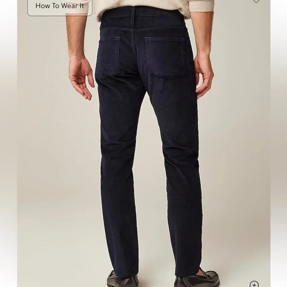 J crew authentic navy 770™ Straight-fit pant in corduroy